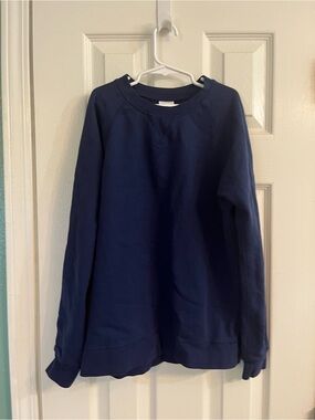 Hanna Andersson Kids Navy Crewneck Sweatshirt Size 12 Kids Unisex Boy Girl